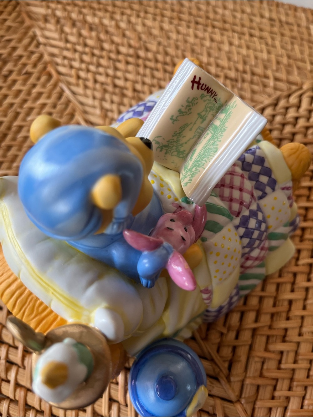 Vtg Winnie The Pooh Piglet Reading Bedtime Story Nightlight Disney Store 90s - Picture 8 of 12